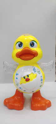 Kavya Enterprises Dancing Duck With Music and 3D Flashing Lights For Babies(Multicolor)