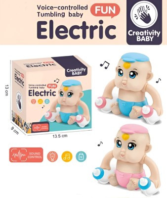 AZEENA Electric Baby Toy with Light, Music, Dancing, Spinning,Rolling & Sensor For Kids(Multicolor)