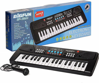 BMT Piano-1 37-Key Electronic Piano Keyboard Toy with DC Power Option(Black)