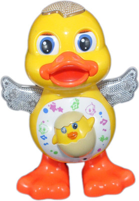Mahi Zone Dancing Duck with Music Flashing Lights and Real Dancing Action_404M(Yellow)
