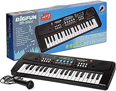BMT 37 Key Piano Keyboard Toy with Dc Power Option, Recording and Mic for Kids(Multicolor)