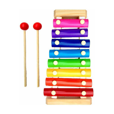 Kishore collection ECO Friendly Wooden Xylophone Kids First Musical Sound Instrument Toys(Multicolor)
