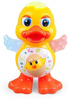 Kid Kraze Dancing Duck with Music Flashing Lights and Real Dancing Action_110(Yellow)