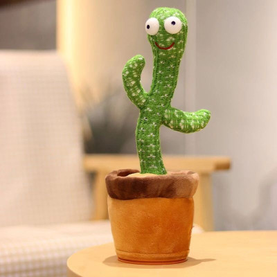 TUYU MART DANCING TALKING CACTUS WITH 120 SONGS(Green)