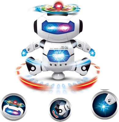 Rachna enterprise Musical Dancing Naughty Robot Toy for Kids with LED Lights, Best Toy for Gift(Multicolor)