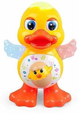 Just97 Dancing Duck with Music Flashing Lights and Real Dancing Action_07(Yellow)