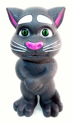 RAGVEE Touching Talking Tom Cat with Voice Recording, Talk Back Toy for Kids(Multicolor)