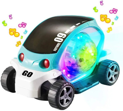 Sneh Fashion 09 Future Musical & Flashing Light Stunt car Toy for Kids (Multi Color)(Multicolor)