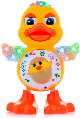 Just97 Dancing Duck with Music Flashing Lights and Real Dancing Action_136(Yellow)