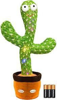 AS TRADERS Dancing Cactus Toy, Talking Repeat Singing Sunny Toy 120 Songs (Green)08(Green)