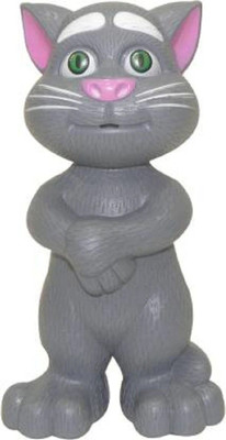 Mahi Zone Talking Tom Cat Toy For Kids Intelligent Speaking Repeats What You Say_T56M(Grey)