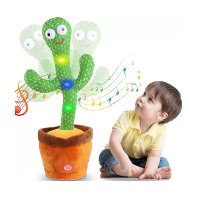 KECULF Dancing Cactus Toy, Talking Repeat Singing Sunny Toy 120 Songs(Green)