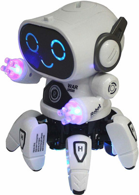 FRRENO Bot Robot Octopus Style, Colorful Lights, Music-All Direction Movement Toy77(Multicolor)