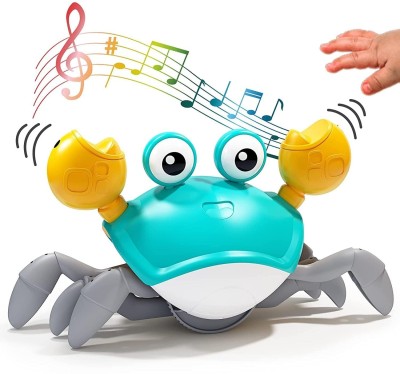 Tazomi Crawling Crab Baby Musical Kids Toy with LED Lights & Rechargeable Battery(Green)