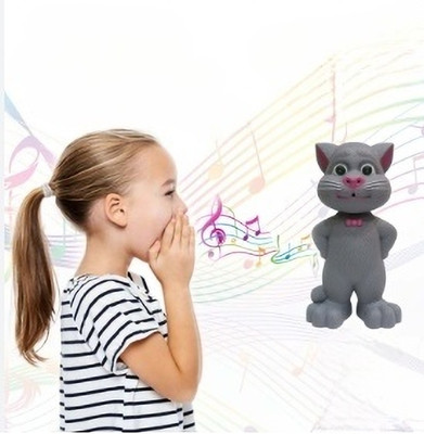 HornFlow Talking Tom Cat Smart Electronic (IND*805921)Pet Talking Toy Cat(Black)