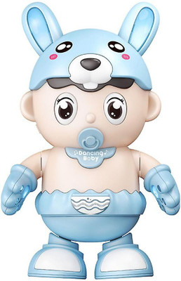 THE RED BABY Dancing Robot Doll with 3D Light Sound Left Right Up Down Movement(Multicolor)