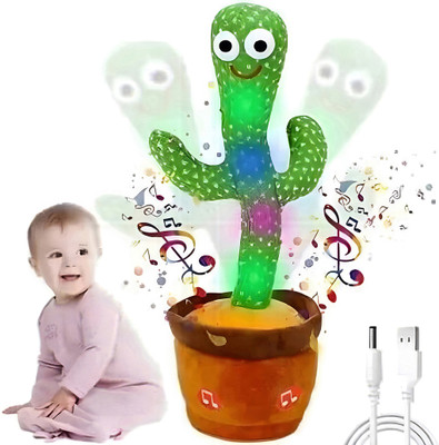 Zyqora Dancing Cactus Toy Repeating Voice-10(Green)