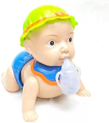Just97 Crawling Baby toy with 3D Light and Music, Battery operated_173(Multicolor)