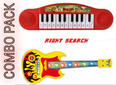 RIGHT SEARCH Combo Pack of guitat piano set for kids(Multicolor)