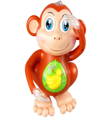 HappyBive Musical Monkey Toy-Swinging and Dancing with Light and Music for Babies & Kids14(Multicolor)