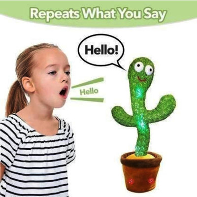 Revcoz Toys Talking Cactus for Kids Dancing Cactus Toys ( big Size}(Green)