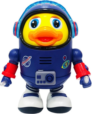 Pepstter Dancing Space Duck Toy for Kids – Robot Duck Figure with Lights & Sounds(Multicolor)