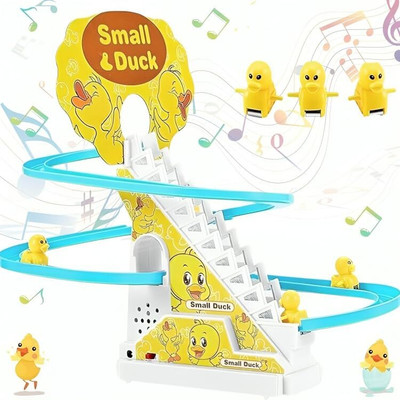 SBE Duck Slide Toy Set, Automatic Stair-Climbing Race Track(Multicolor)