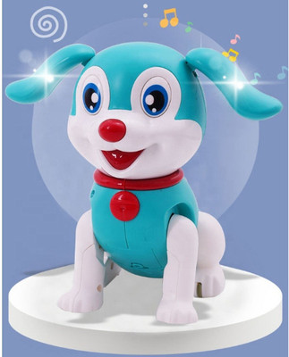 OANGO Musical Dog Barking Toy Dog with Flashing Light & Sound,Jumping Dog Toy for Kids(Multicolor)