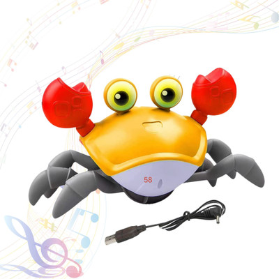 Mahi Zone Rechargeable Crab Baby Toys Dancing Crab Toy for Kids_44M(Multicolor)