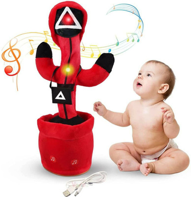 Kp Enterprise Dancing Cactus Toy, Talking Repeat Singing Cactus Toy (Red)(Multicolor)