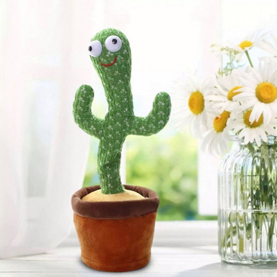 Wingster Baby Interactive Talking Cactus – Plush Dance Toy with Music(Green)