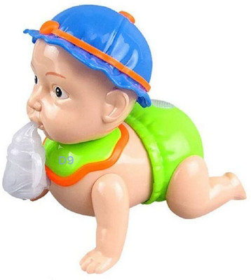 Just97 Crawling Baby toy with 3D Light and Music, Battery operated_229(Multicolor)
