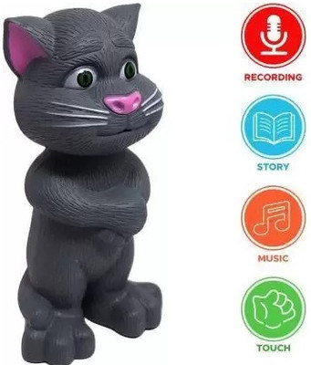 RSA enterprises Talking TomCat Touch Recording Story Rhymes and Songs(Multicolor)