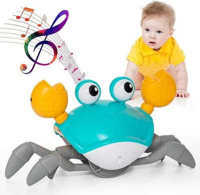 ayrie Electric Crawling Crab Toy for Kids – Toy with Music & Lights(Multicolor)