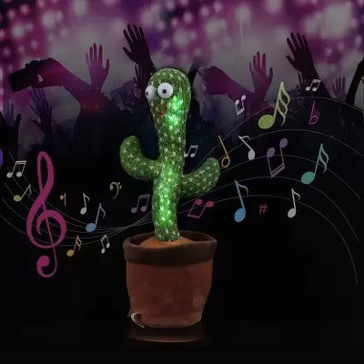 RIGHT SEARCH DANCING CACTUS TOY SET FOR KIDS-16(Green)