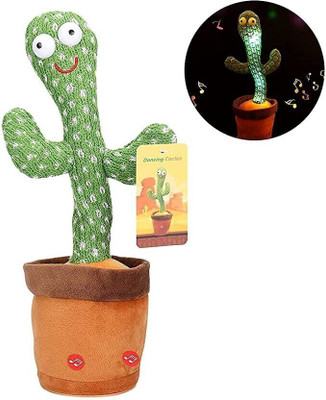 SHRIBALAJITOYS Dancing Cactus Repeat, Repeat+Recording+Dance+Sing(Green)