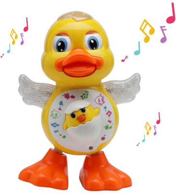 HappyBive Dancing Duck Toy with Vibrant Light Effect & Musical Sound For Kids|74(Multicolor)