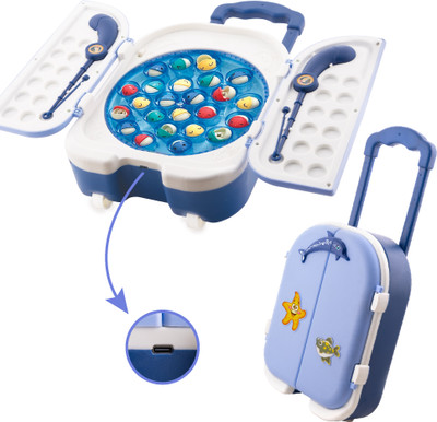 frendo Funny Fishing Game For Kids | Lithium Battery | C-Type Charging | Made in India(Blue)