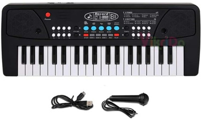 Sonpal 37 Key Piano Keyboard Toy with DC Power Option, Recording and Mic(Multicolor)