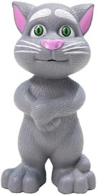 TOYACHI Talking Tom Cat Toy for Kids | Voice Repeating | Touch Activated 290(Grey)