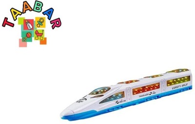 Taabar High Speed Bullet Trains for Kids with 3D Flashing Lights & Funny Musical Sounds(Multicolor)