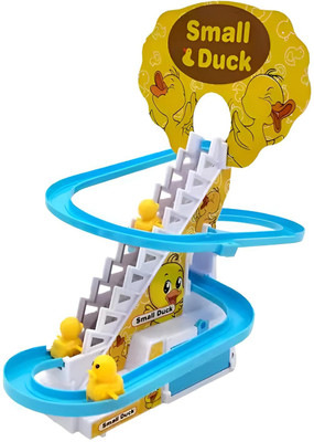 SBE New Little Lovely Duck Slide Toy Escalator Toy with Lights and Music(Multicolor)