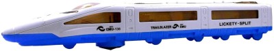 colado Bullet Train toy for kids with 3D lights & music (White, Pack of 1)(White)