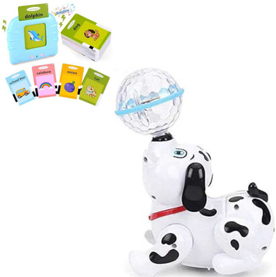 Premio Coppex Dancing Dog Toy 3D Lights & Musical Play + [Free Flash Card](Multicolor)
