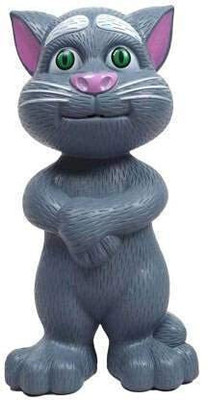 TOYACHI Talking Tom Cat Toy for Kids | Voice Repeating | Touch Activated 237(Grey)