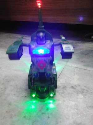 SALEOFF Deformation Combat Transform Robot Tank 3D Light & Realistic Music-575(Multicolor)