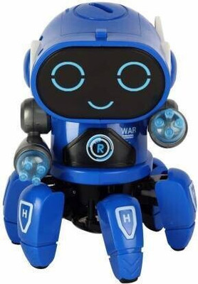 Haulsale Unique Designed Bot Robot Octopus Shape Musical Baby Dance Robot Toys Dancing Walking Robot for Boys & Girls Kids or Toddlers Aged 3+ with Music and LED Colorful Flashing Lights Dancing Singing Baby Shower(Multicolor)