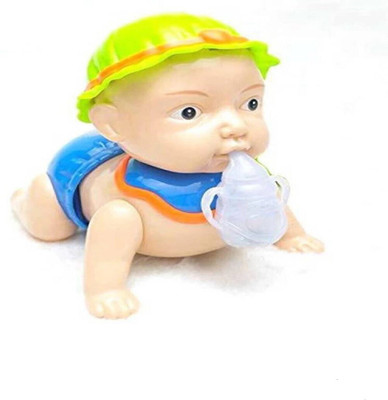 Zahuu Naughty Baby Crawling Toy With Music And 3D Lights (Multicolor)(Multicolor)
