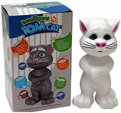 radhey enterprise Talking Tom Intelligent Touch Musical Recording whiteCat(Multicolor)
