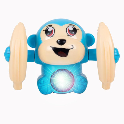 Lacasada Voice Control Monkey Toy with Musical, Dancing, Spinning,Rolling and Sensor(Multicolor)